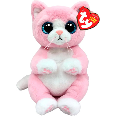 Мягкая игрушка Кошечка Lillibelle Beanie Babies 15 см TY inc 41283 1